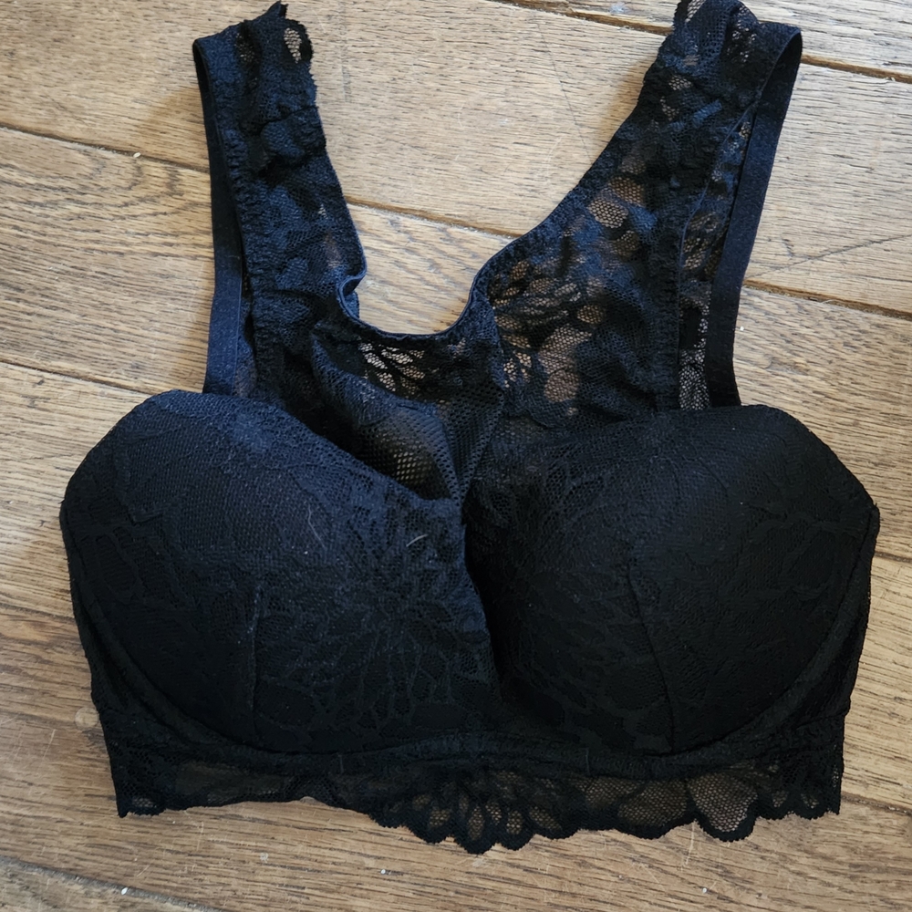 Victoria's Secret Pink Push Up LACE BRALETTE Large